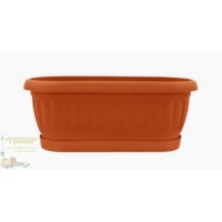 Вазон с подставкой Терра (кактус) 31,5*12,5 (терракота)