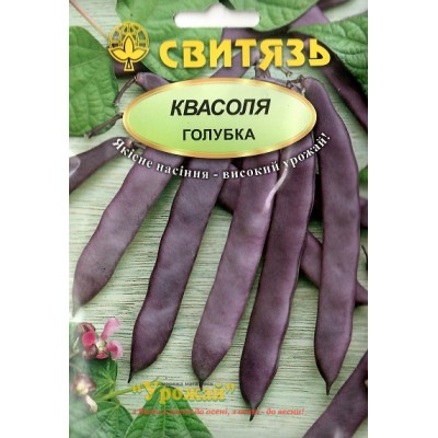 Семена фасоль спаржевая вьющаяся фиолетовая Голубка, 15 г