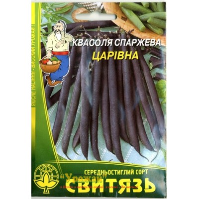 Насіння квасоля спаржева кущова фіолетова Царівна, 15 г