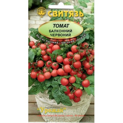 Семена на балкон томат красный, 10 семян