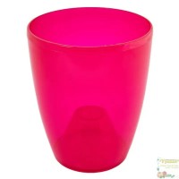 Вазон Орхідея 15*17 (малиновый прозрачный PS)