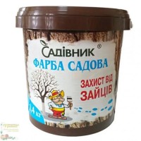 Краска садовая против зайцев Садовник, 1,4 кг