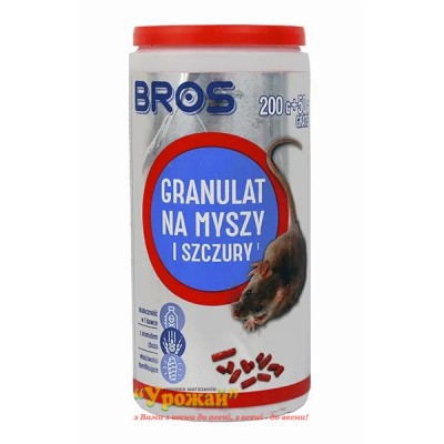 BROS Гранулы от мышей 250 грамм